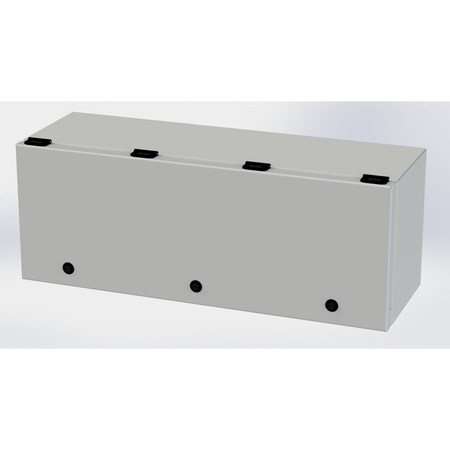 Saginaw Control & Engineering 1/4 Turn Latch Electrical Enclosures, 9 in H, 8 in D, 24 in W, NEMA 3R, 4, 12, 13, Carbon Steel SCE-L9248ELJLG